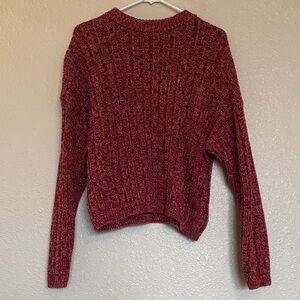 Universal Thread Maroon Red & Pink Knit Sweater
